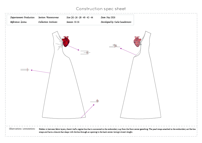 Construction spec sheet